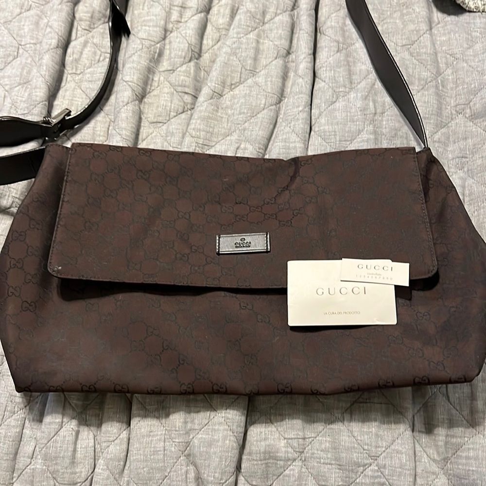 COPY - Authentic Gucci Nylon Weekender Bag like new